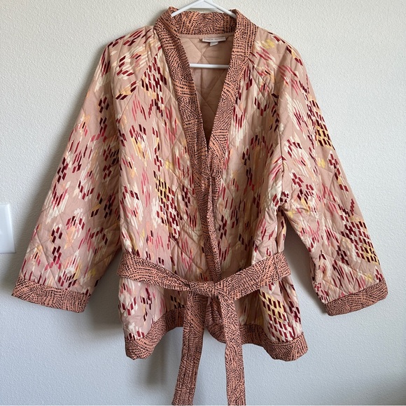 Knox Rose kimono style belted quilted jacket top - Picture 3 of 5